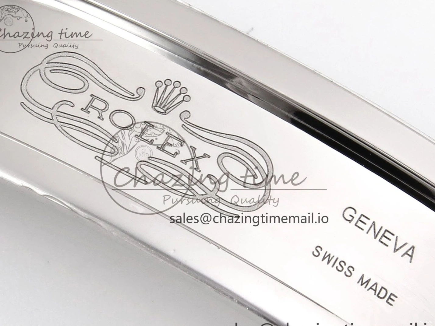 MiroTime 0131 GoodFit DateJust 41 126334 EWEF Best Edition Gray Dial Green Roman on Oyster Bracelet A 1054